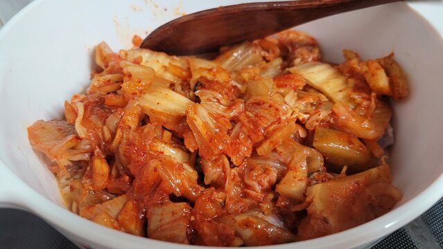Korean Food Dwaeji Gogi Kimchi Jjigae