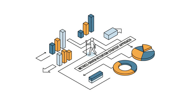 Isometric City Infrastructure and Data Analytics Concept Art.