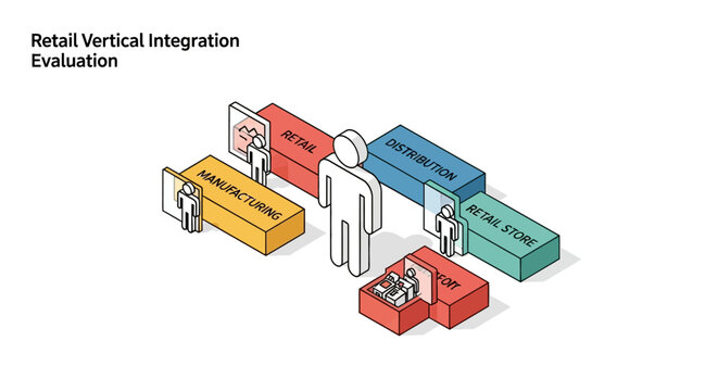 Conceptual Illustration of Retail Vertical Integration Process.