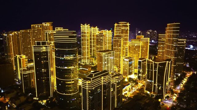 Golden skyscrapers reflect fintech dominance and emerging Indo Pacific wealth