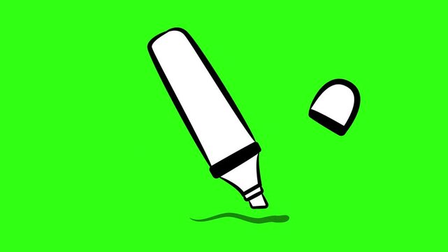 Highlighter motion symbol animation 