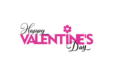 Fototapeta premium Happy Valentine's Day greeting card vector