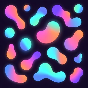 Colorful Fluid Gradient Elements