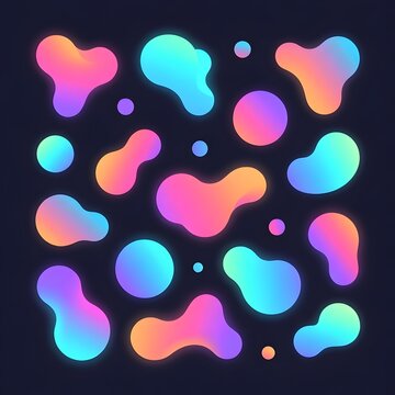 Colorful Fluid Gradient Elements