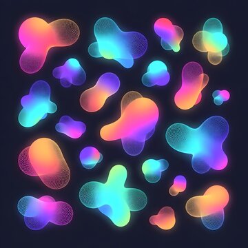Colorful Fluid Gradient Elements
