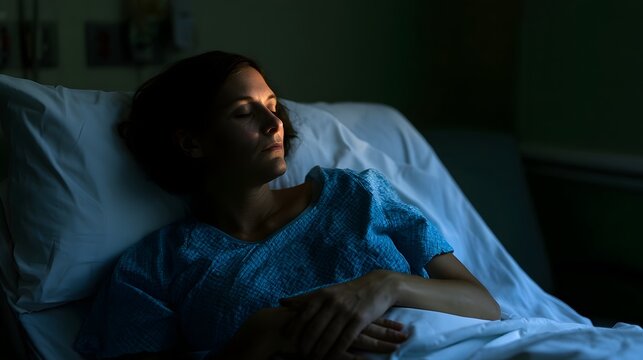 A peaceful portrait of a person resting quietly in a soft diffused light evoking a sense of deep relaxation and tranquility
