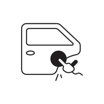 Car Door Polishing Service Icon