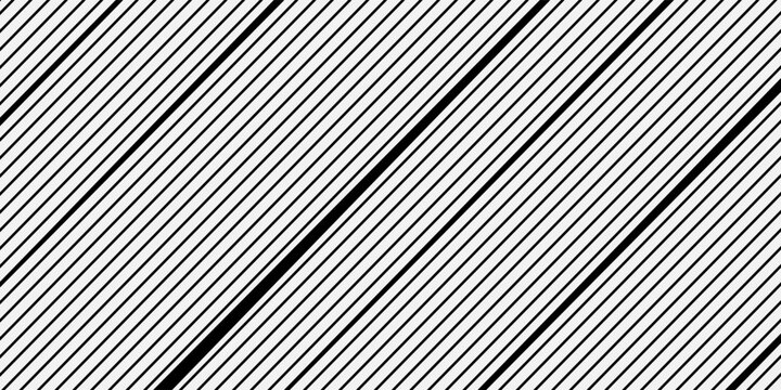 Seamless pattern with thin diagonal lines. Black and white abstract background.