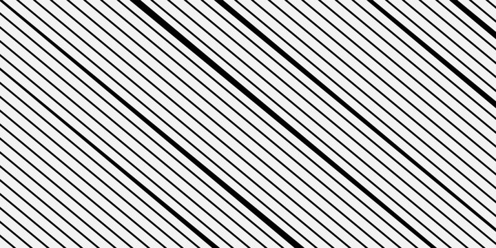 Seamless pattern with thin diagonal lines. Black and white abstract background.