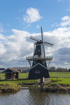 Bovenrijge mill, sawmill, polder mill, hulling mill and grain mill, Ten Boer, Groningen, Netherlands