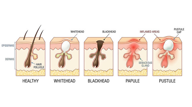 Hair growth stages diagram showing anagen catagen telogen and exogen