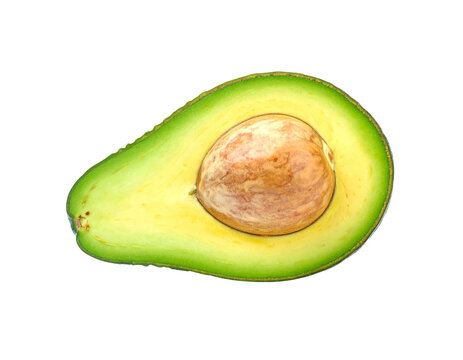 avocado isolated on white background