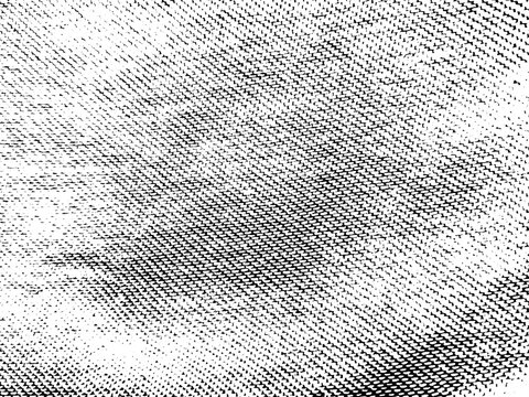 Abstract high contrast black and white monochrome texture background with a detailed diagonal fabric denim weave pattern