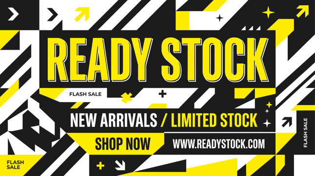 Graphic designer creates ready stock illustration for new arrivals.