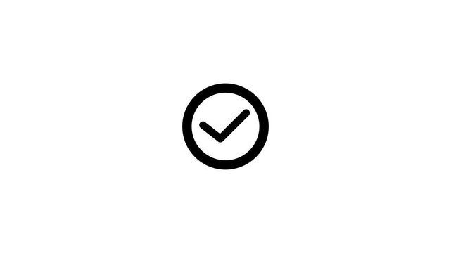 Tick and Cross Marks: A graphic representation of decision-making, choice, and approval is showcased by two contrasting symbols.Black checkmark in a circle.