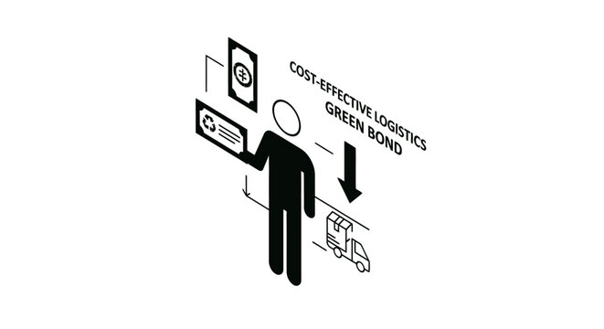 Conceptual illustration of cost effective logistics approval process.