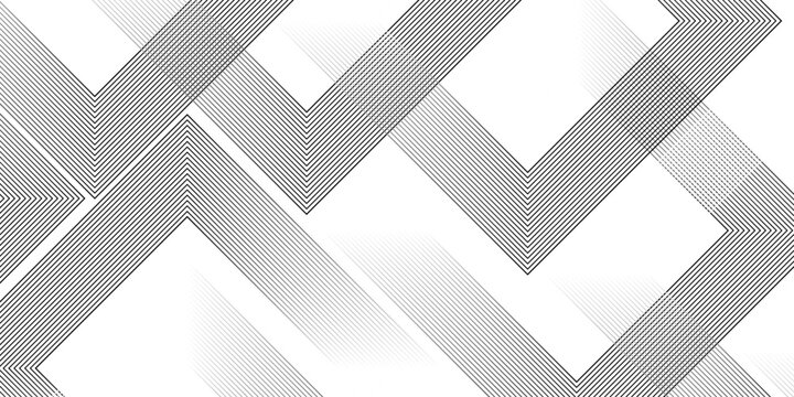 Geometric diagonal oblique vector curve gradient black and white graphic stripe line. Repeated fine diagonal lines Thin slash line stripes diagonal vector elegant background
