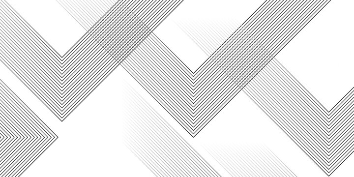 Geometric diagonal oblique vector curve gradient black and white graphic stripe line. Repeated fine diagonal lines Thin slash line stripes diagonal vector elegant background