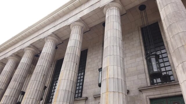 Argentina Buenos Aires Derecho University Law Architecture Column Neoclassical Exterior Detail View