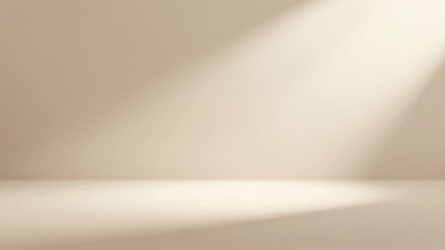 Beige gradient backdrop with soft lighting studio wall texture