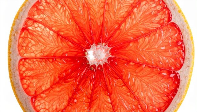 Close-up view of a human retina with optic nerve.