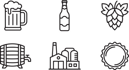 Fototapeta premium set of icons of different shapes