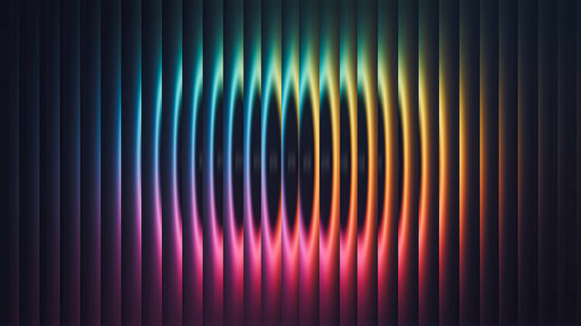 Abstract glowing vertical lines creating dynamic fiery glass pattern illustration
