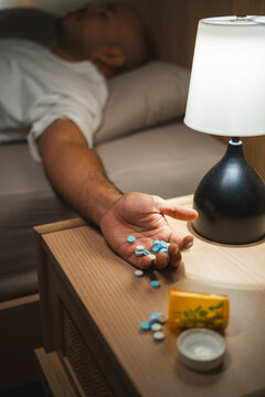 The young man was experiencing stress and depression and took pills to commit suicide.