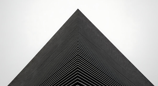 Abstract close up of a triangular shape featuring a dense moire wave pattern in black and white abstract geometric triangle monochromatic illusion rhythmic fingerprint contrast