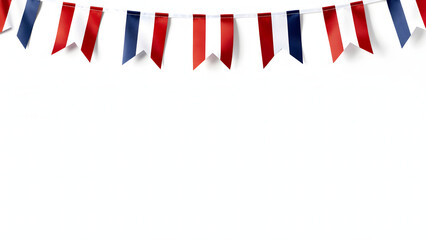Obraz premium Colorful paper bunting flags decoration.