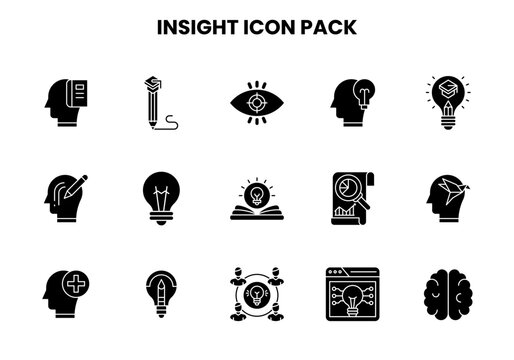 Insight Glyph Set Icons Pack