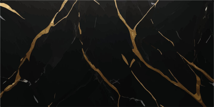 Luxury black marble texture with elegant golden veins pattern background interiors architecture polished abstract material interior sophisticated detailed decorative construction cladding