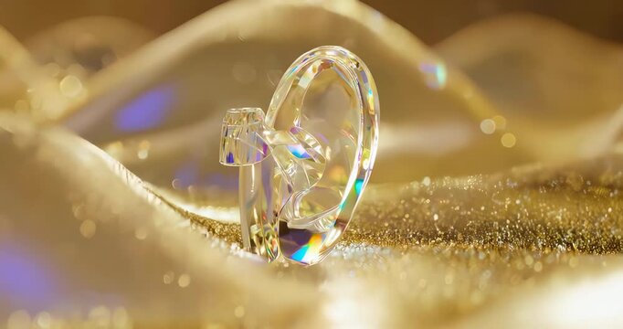 Ethereal Crystal Shell Inner Ear Cochlea Hearing Concept