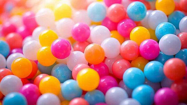 Digital colorful candies artistic geometric abstract background