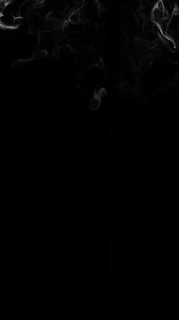Atmospheric Vapor Cloud Animation On Black
