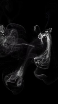 Realistic Vapor Motion Background With Particles