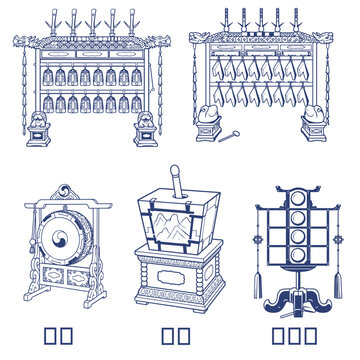 Traditional Korean court music instrument