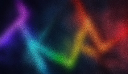 Abstract multicolored oil paint texture background with neon rainbow gradient wave pattern