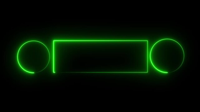 A glowing neon sign with vibrant colors, featuring a bold, modern font. Text 2 illuminated with a bright, electric glow against a dark background.