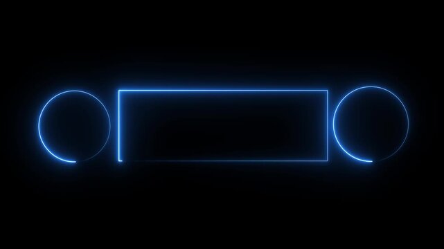 A glowing neon sign with vibrant colors, featuring a bold, modern font. Text 2 illuminated with a bright, electric glow against a dark background.