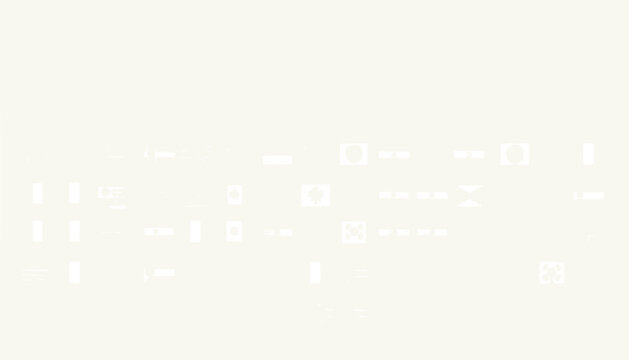Abstract Digital Symbols and Numbers on White Background