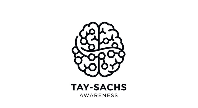 Abstract brain design for Tay Sachs awareness campaign.