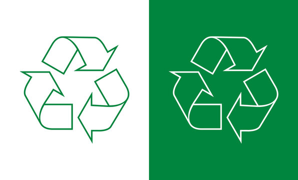 100% recyclable icon vector, 100% recyclable, Recycle Symbol, Recycled materials, Recyclable 