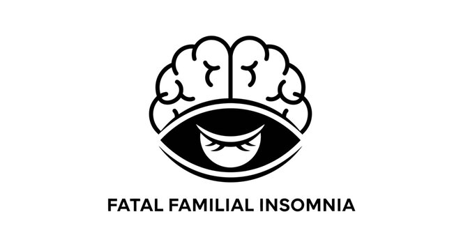 Creative illustration of brain with sinister eye design.