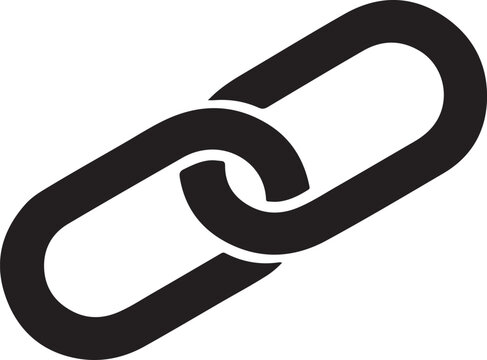 Web link icon vector EPS. Modern hyperlink symbol for websites, navigation and digital connections.