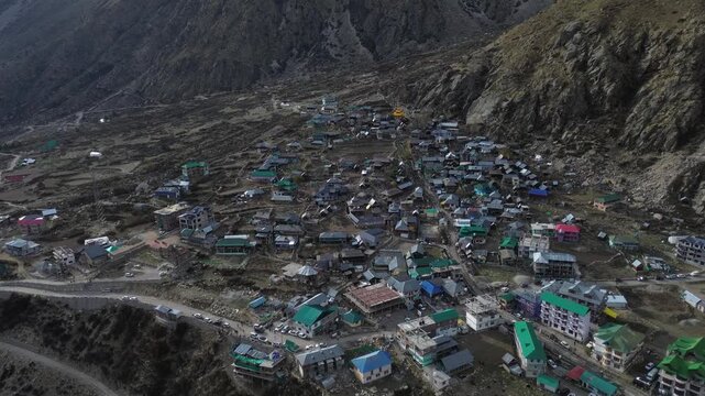 Chitkul india's last village drone shots 4k