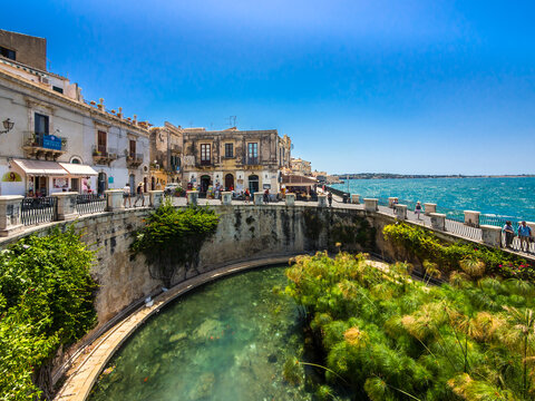 Italy, Sicily, Siracusa, Arethusa spring