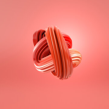 Abstract blue swirl, 3d rendering