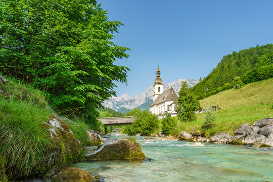 Kirche von Ramsau im Berchtesgadener Land