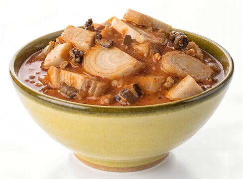 Fermented bamboo shoot curry isolated